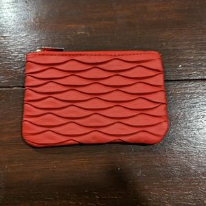 Like New Small Red RevitaLash Zippered Cosmetic Bag